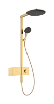 Hansgrohe Raindance Alive S Showerpipe 300 mm 1jet EcoSmart avec thermostat ShowerSelect Comfort - Polished Gold Optic