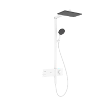 Hansgrohe Raindance Alive Q Showerpipe 210 x 340 mm 2jet avec thermostat ShowerSelect Comfort - Matt White