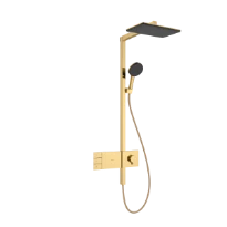 Hansgrohe Raindance Alive Q Showerpipe 210 x 340 mm 2jet avec thermostat ShowerSelect Comfort - Polished Gold Optic