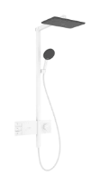 Hansgrohe Raindance Alive Q Showerpipe 210 x 340 mm EcoSmart avec thermostat ShowerSelect Comfort - Matt White