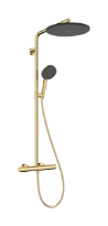 Hansgrohe Raindance Alive S Puro Showerpipe 300 mm 1jet avec thermostat Ecostat Element - Polished Gold Optic