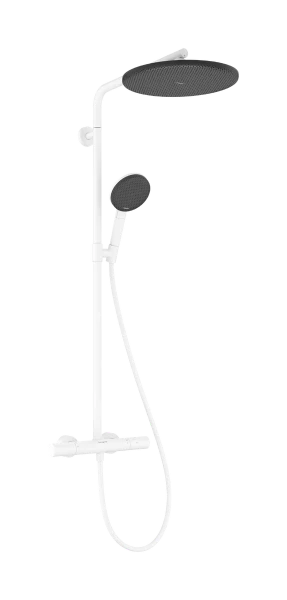Hansgrohe Raindance Alive S Puro Showerpipe 300 mm 1jet EcoSmart avec thermostat Ecostat Element - Matt White