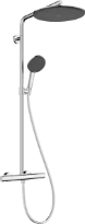Hansgrohe Raindance Alive S Puro Showerpipe 300 mm 1jet EcoSmart avec thermostat Ecostat Element - chromé