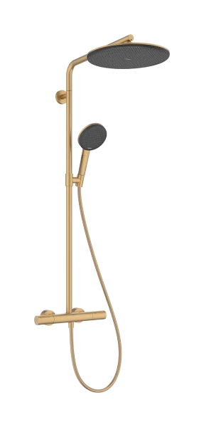 Hansgrohe Raindance Alive S Puro Showerpipe 300 mm 1jet EcoSmart avec thermostat Ecostat Element - Brushed Bronze