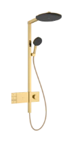Hansgrohe Raindance Alive S Showerpipe 300 mm 2jet EcoSmart avec thermostat ShowerSelect Comfort - Polished Gold Optic