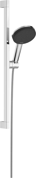 Hansgrohe Raindance Alive Select S set de douche 125 mm 3jet EcoSmart avec barre de douche Unica E Puro 650 mm et Easy Slide schuifstuk - chromé