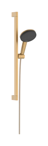 Hansgrohe Raindance Alive Select S set de douche 125 mm 3jet EcoSmart avec barre de douche Unica E Puro 650 mm et Easy Slide schuifstuk - Brushed Bronze