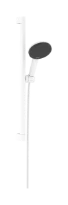 Hansgrohe Raindance Alive Select S set de douche 125 mm 3jet EcoSmart avec barre de douche Unica E Puro 650 mm et Easy Slide schuifstuk - Matt White