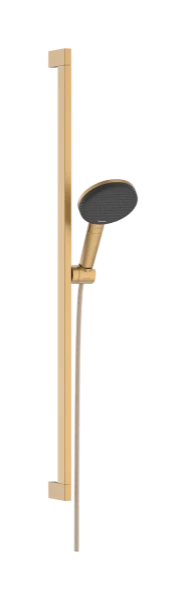 Hansgrohe Raindance Alive Select S set de douche 125 mm 3jet EcoSmart avec barre de douche Unica E Puro 900 mm et Easy Slide schuifstuk - Brushed Bronze