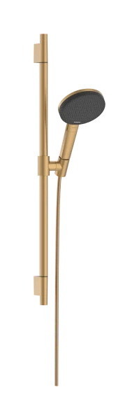 Hansgrohe Raindance Alive Select S set de douche 125 mm 3jet EcoSmart avec barre de douche Unica S Puro 650 mm - Brushed Bronze
