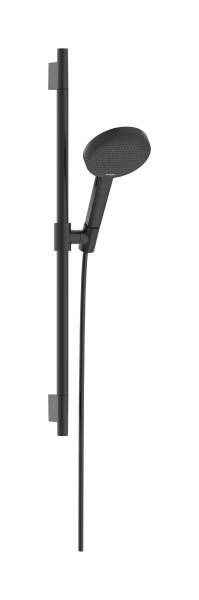 Hansgrohe Raindance Alive Select S set de douche 125 mm 3jet EcoSmart avec barre de douche Unica S Puro 650 mm - Brushed Black Chrome