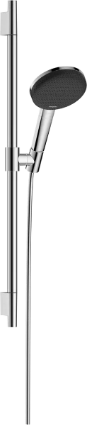 Hansgrohe Raindance Alive Select S set de douche 125 mm 3jet EcoSmart avec barre de douche Unica S Puro 650 mm - chromé
