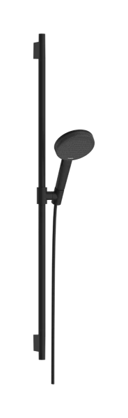 Hansgrohe Raindance Alive Select S set de douche 125 mm 3jet EcoSmart avec barre de douche Unica S Puro 900 mm - Matt Black