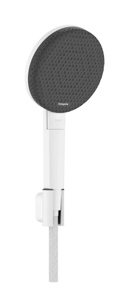 Hansgrohe Raindance Alive Select S support de douche 125 mm 3jet Ecosmart avec flexible de douche textile Designflex 1600 mm - Matt White