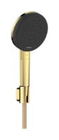 Hansgrohe Raindance Alive Select S support de douche 125 mm 3jet Ecosmart avec flexible de douche textile Designflex 1600 mm - Polished Gold Optic