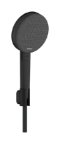 Hansgrohe Raindance Alive Select S support de douche 125 mm 3jet Ecosmart avec flexible de douche textile Designflex 1600 mm - Matt Black