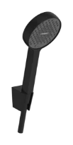 Hansgrohe Activera support de douche 95 mm 2jet EcoSmart avec flexible de douche 1250 mm - Matt Black