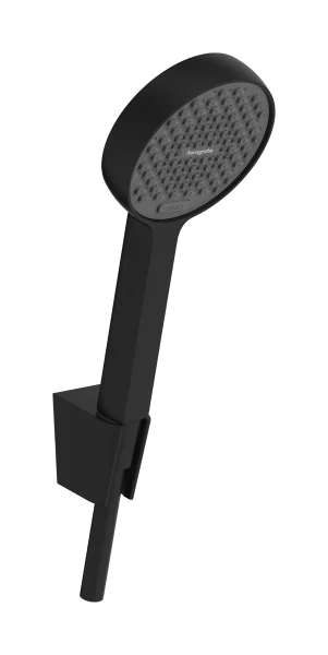 Hansgrohe Activera support de douche 95 mm 2jet EcoSmart avec flexible de douche 1600 mm - Matt Black