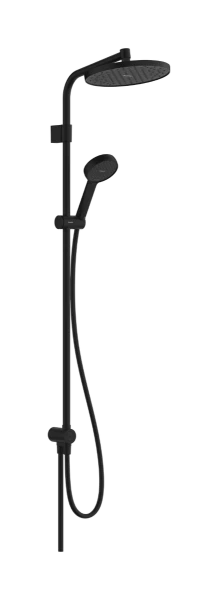 Hansgrohe Activera S Showerpipe 240 mm 1jet EcoSmart Reno Varia - Matt Black