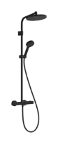 Hansgrohe Activera S Showerpipe 240 mm 1jet EcoSmart avec thermostat Ecostat Fine Varia - Matt Black