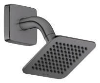 Hansgrohe Axor Citterio C douche de tête 120 x 120 mm avec bras de douche - Polished Black Chrome