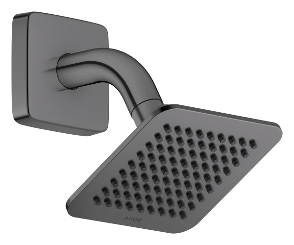 Hansgrohe Axor Citterio C douche de tête 120 x 120 mm avec bras de douche - Polished Black Chrome