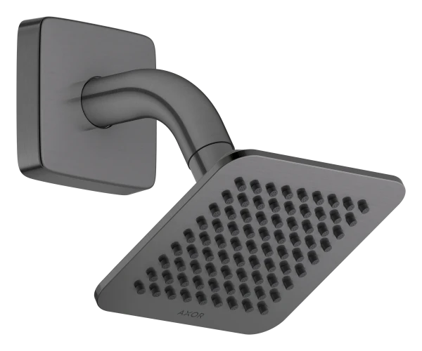 Hansgrohe Axor Citterio C douche de tête 120 x 120 mm avec bras de douche - Brushed Black Chrome
