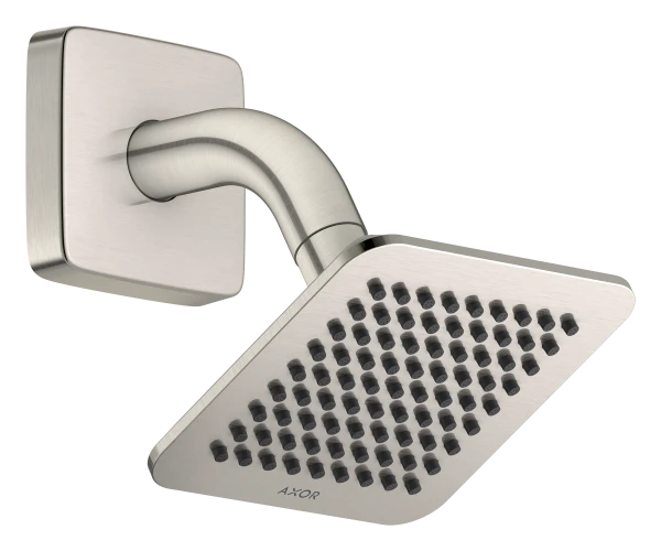 Hansgrohe Axor Citterio C douche de tête 120 x 120 mm avec bras de douche - Stainless Steel Optic