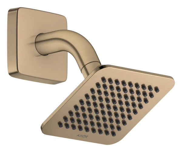 Hansgrohe Axor Citterio C douche de tête 120 x 120 mm avec bras de douche - Brushed Bronze