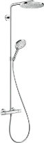 Hansgrohe Raindance S Showerpipe 240 mm 1jet PowderRain EcoSmart avec thermostat - chromé
