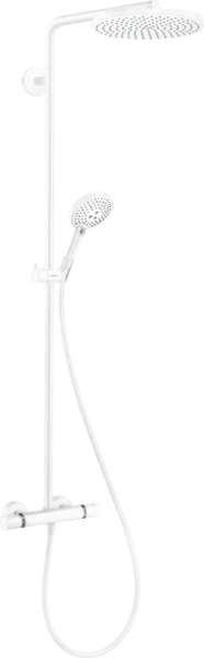 Hansgrohe Raindance S Showerpipe 240 mm 1jet PowderRain EcoSmart avec thermostat - Matt White