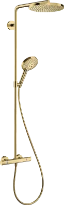 Hansgrohe Raindance S Showerpipe 240 mm 1jet PowderRain EcoSmart+ avec thermostat - Polished Gold Optic