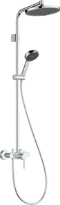 Hansgrohe Activera S Showerpipe 240 mm 1jet EcoSmart avec mitigeur Varia - chromé