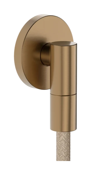 Hansgrohe FixFit Fine S raccord mural avec clapet anti-retour - Brushed Bronze