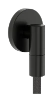 Hansgrohe FixFit Fine S raccord mural avec clapet anti-retour - Brushed Black Chrome