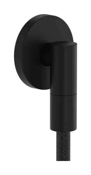 Hansgrohe FixFit Fine S raccord mural avec clapet anti-retour - Matt Black
