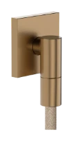 Hansgrohe FixFit Fine E raccord mural avec clapet anti-retour - Brushed Bronze