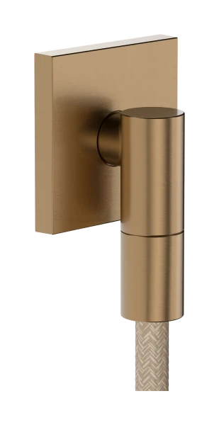Hansgrohe FixFit Fine E raccord mural avec clapet anti-retour - Brushed Bronze