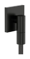 Hansgrohe FixFit Fine E raccord mural avec clapet anti-retour - Brushed Black Chrome