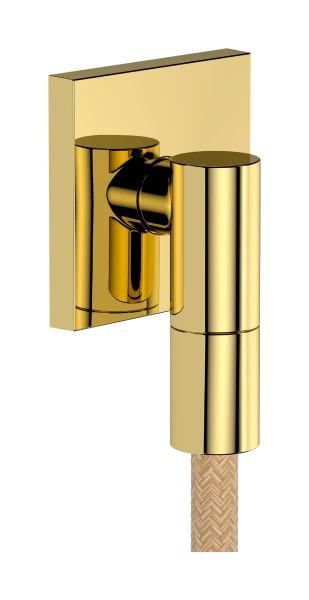 Hansgrohe FixFit Fine E raccord mural avec clapet anti-retour - Polished Gold Optic