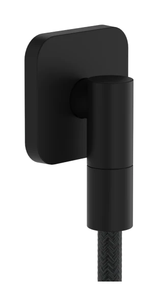 Hansgrohe FixFit Fine Q raccord mural avec clapet anti-retour - Matt Black