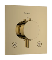 Hansgrohe Ecostat Comfort E thermostat à encastrer 2 systèmes - Polished Gold Optic