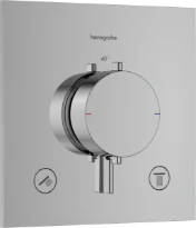 Hansgrohe Ecostat Comfort E thermostat à encastrer 2 systèmes - chromé