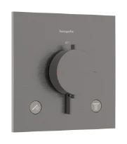 Hansgrohe Ecostat Comfort E thermostat à encastrer 2 systèmes - Brushed Black Chrome