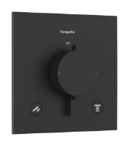 Hansgrohe Ecostat Comfort E thermostat à encastrer 2 systèmes - Matt Black