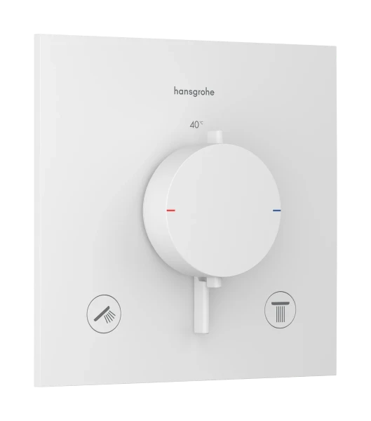 Hansgrohe Ecostat Comfort E thermostat à encastrer 2 systèmes - Matt White