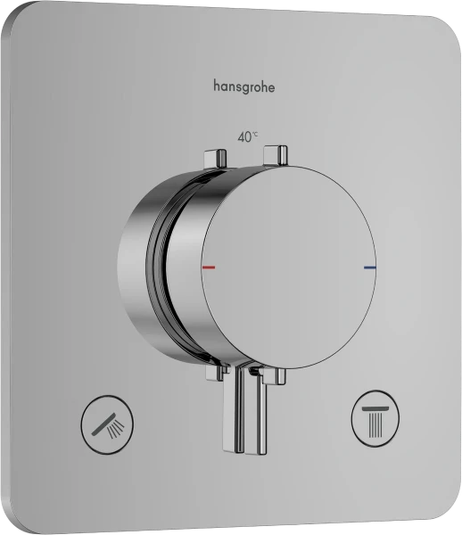 Hansgrohe Ecostat Comfort Q thermostat à encastrer 2 systèmes - chromé