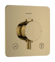 Hansgrohe Ecostat Comfort Q thermostat à encastrer 2 systèmes - Polished Gold Optic