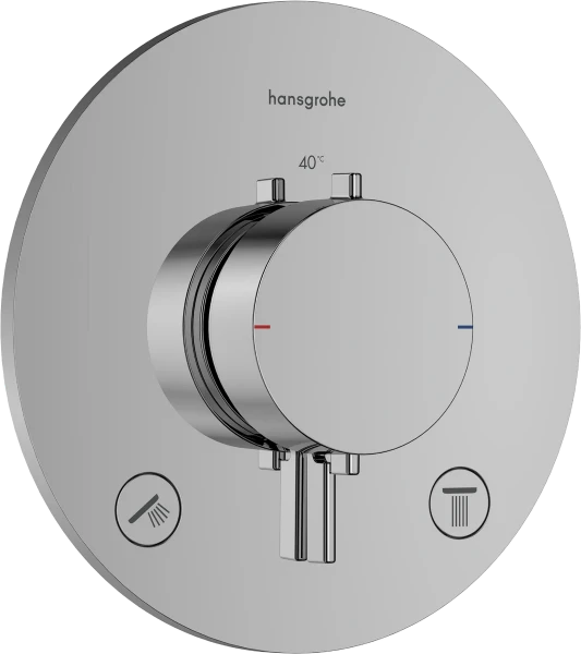 Hansgrohe Ecostat Comfort S thermostat à encastrer 2 systèmes - chromé
