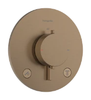 Hansgrohe Ecostat Comfort S thermostat à encastrer 2 systèmes - Brushed Bronze